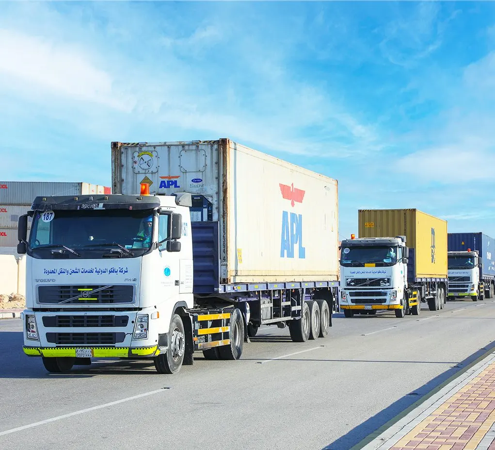 BAFCO's own branded truck fleet in Saudi Arabia